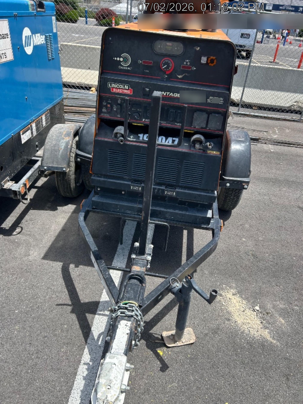 2021 Lincoln Electric Vantage 549X Ready Pak 3, ORANGE (includes trailer, cable rack, fender light kit)