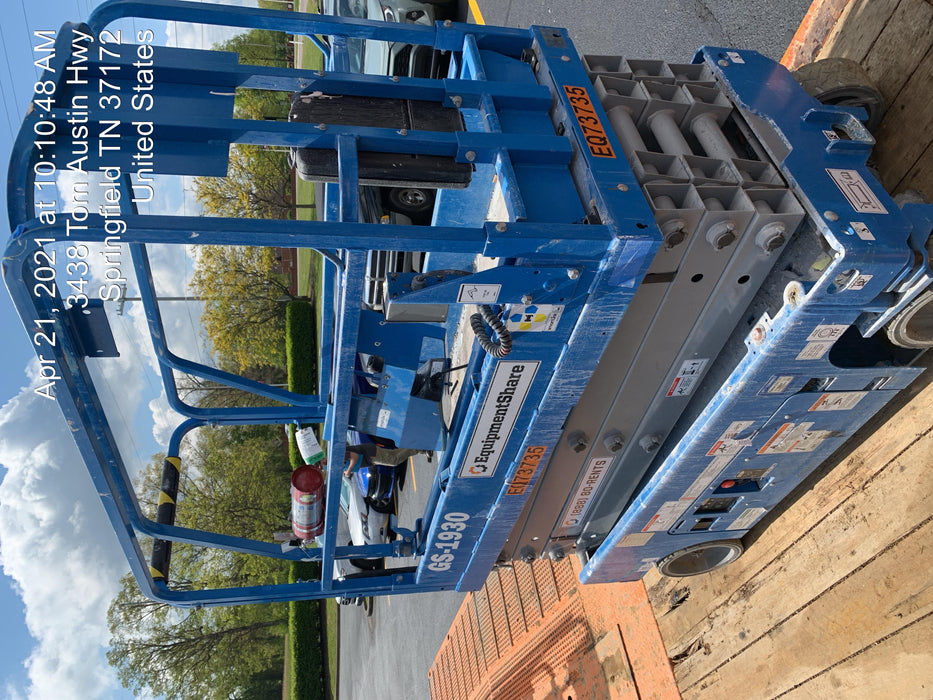 2020 Genie GS-1930 Solid Non Marking Tires, Beacon, Folding rails with half height swing gate