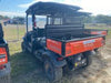2021 Kubota RTV-X1140W-H Plastic Canopy, Windshield Acrylic Clear, LED Strobe Light, Wire Harness Kit, Back up Alarm
