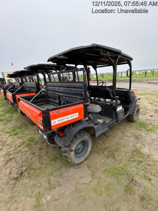 2021 Kubota RTV-X1140W-H Plastic Canopy, Windshield Acrylic Clear, LED Strobe Light, Wire Harness Kit, Back up Alarm