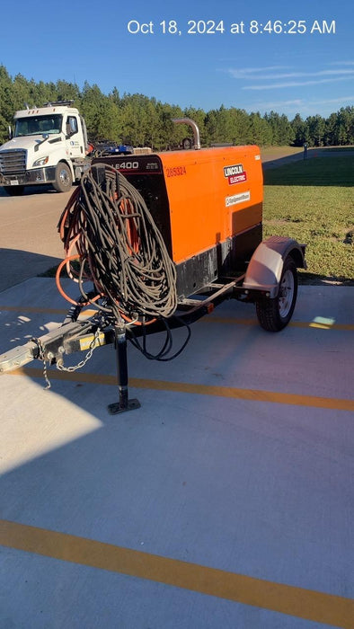 2022 Lincoln Electric LE400 Kubota V1505, Trlr, Cable Rack, Light Kit, ES Decals, T3