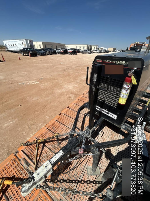 2019 Lincoln Electric Vantage 322 Welder Ready-Pak 3, Two wheel trailer, Fender and Light kit, Cable Rack