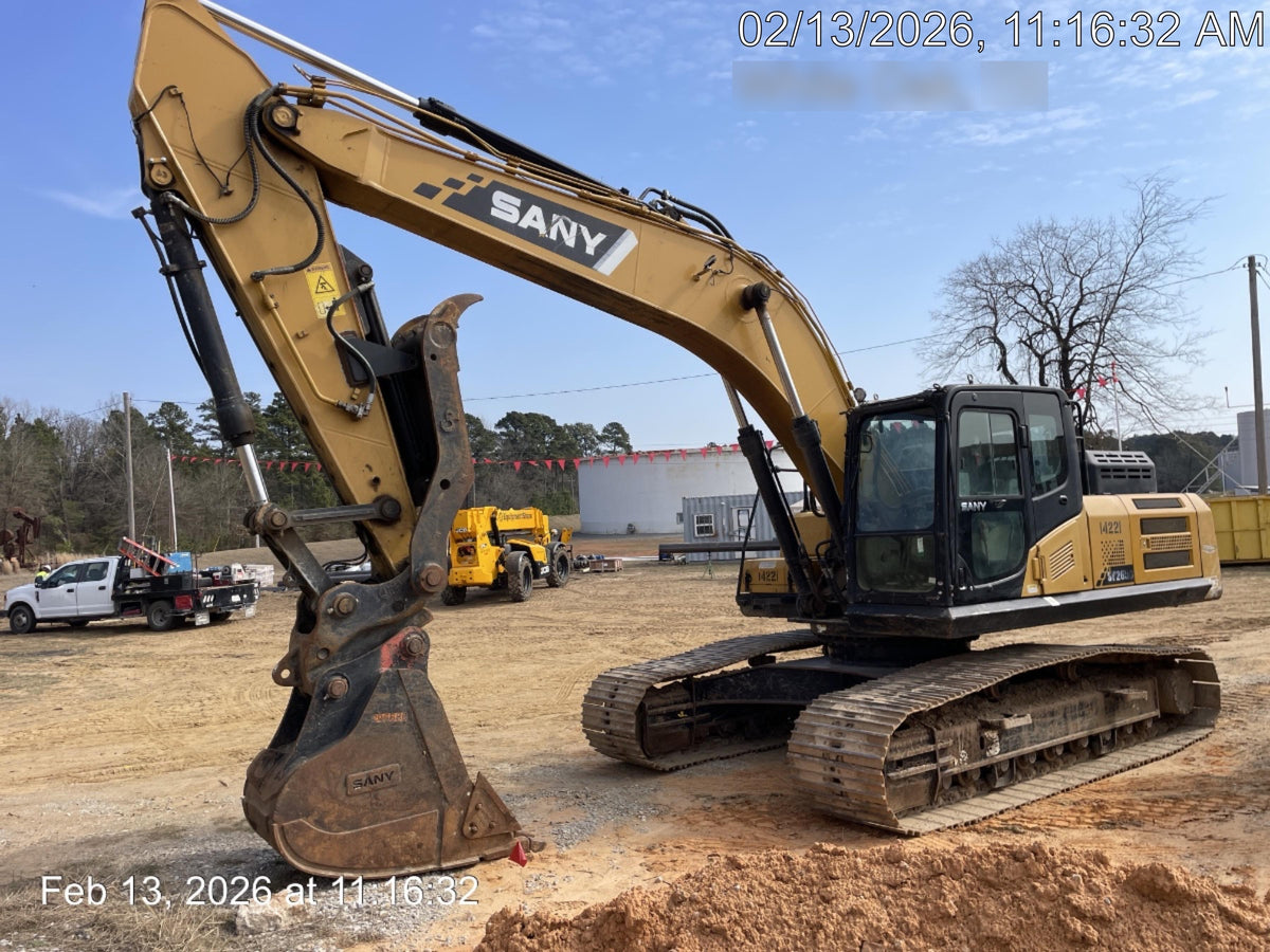 Sany SY265C SY265 Tier 4 - Cab, 48" HD Bucket, 36" HD Bucket, 24" HD Bucket, Hydraulic Thumb, Hydraulic QC