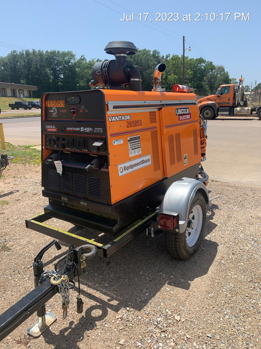 2022 Lincoln Electric Vantage 549X Crosslink Technology, Trailer Mounted, ES Decals, T3