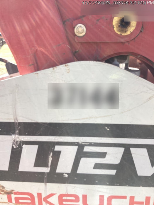 2019 Takeuchi TL12V2 Cab/Heat/Air w/Auxiliary Hydraulics, 2 Speed, Hydraulic QC