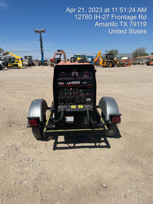 2022 Lincoln Electric LE400 Kubota V1505, Trlr, Cable Rack, Light Kit, ES Decals, T3