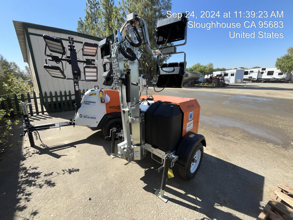 2024 Wanco WLTT-4MM4K Diesel, Deep Sea Controller, Shore Power Plug, Auto Start, (4) 350W LED Floodlights, 4kW Generator, 60 Gal Fuel Tank, 2" Ball, T3