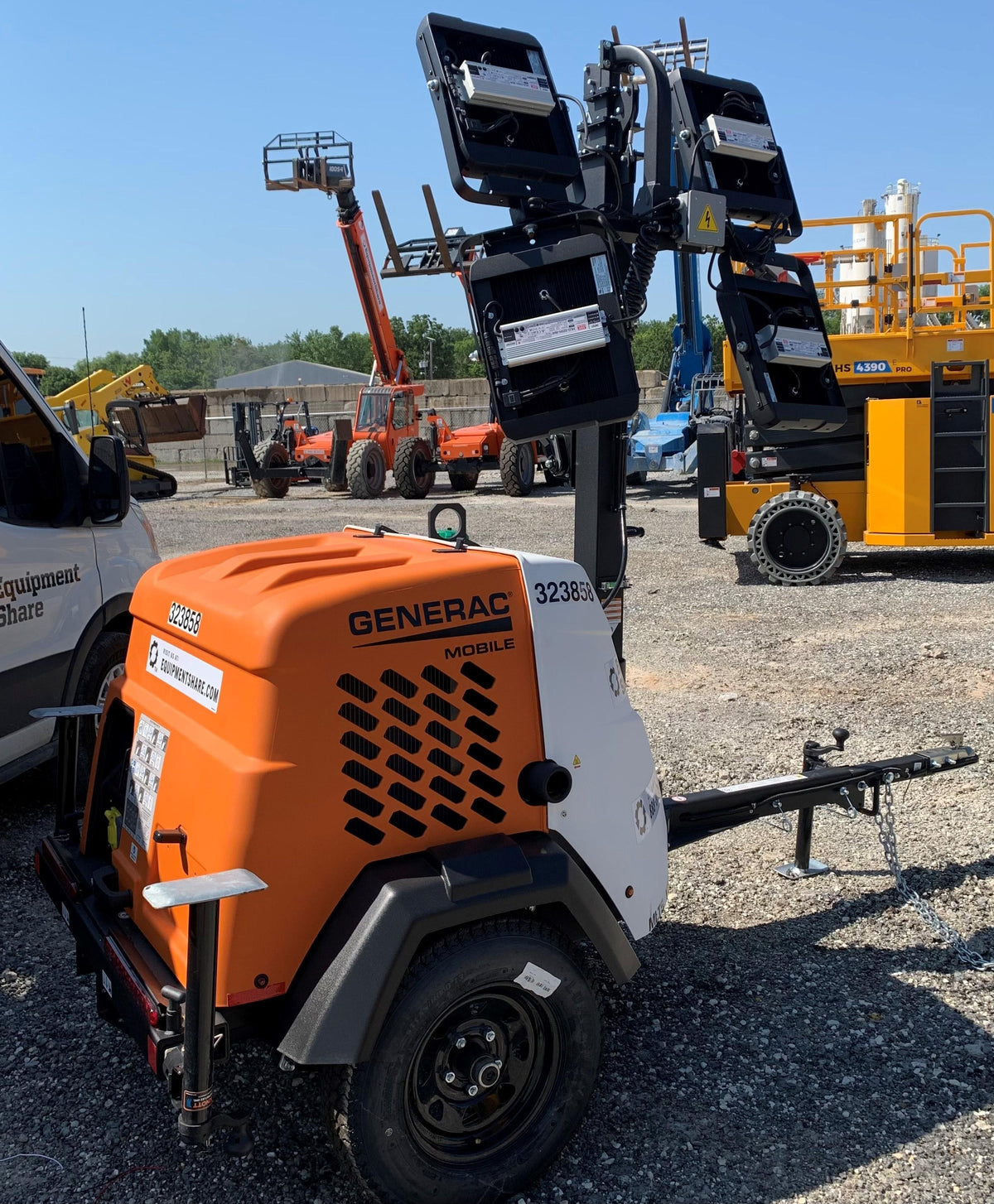 2023 Generac MLT2 Diesel, Flex Switch 120V Input, Powerzone Controller, (4) 320W LED Lights, 4kW Generator, 39.9 Gal Fuel Tank, 2" Ball, T3