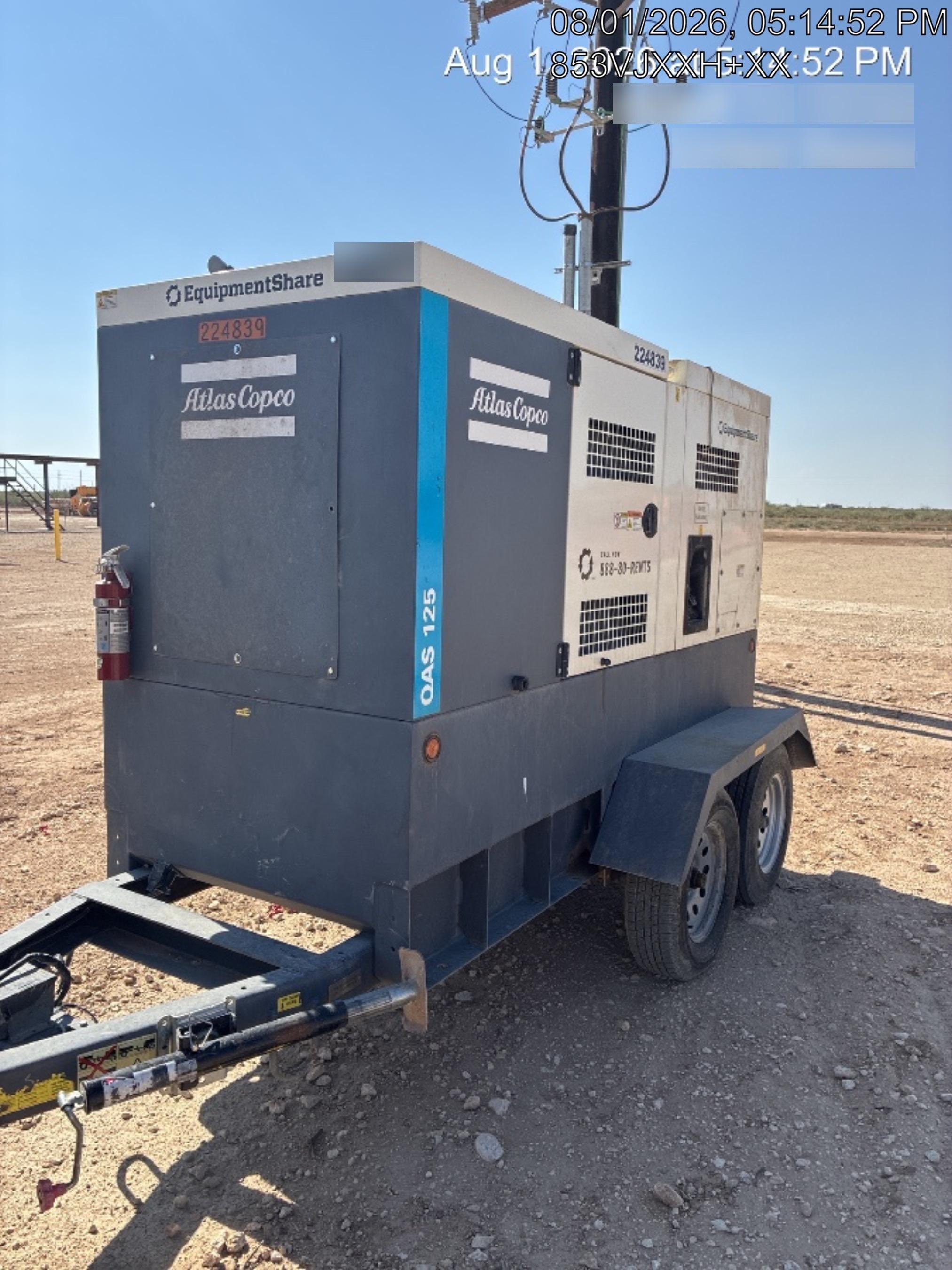 2022 ATLAS COPCO QAS 125