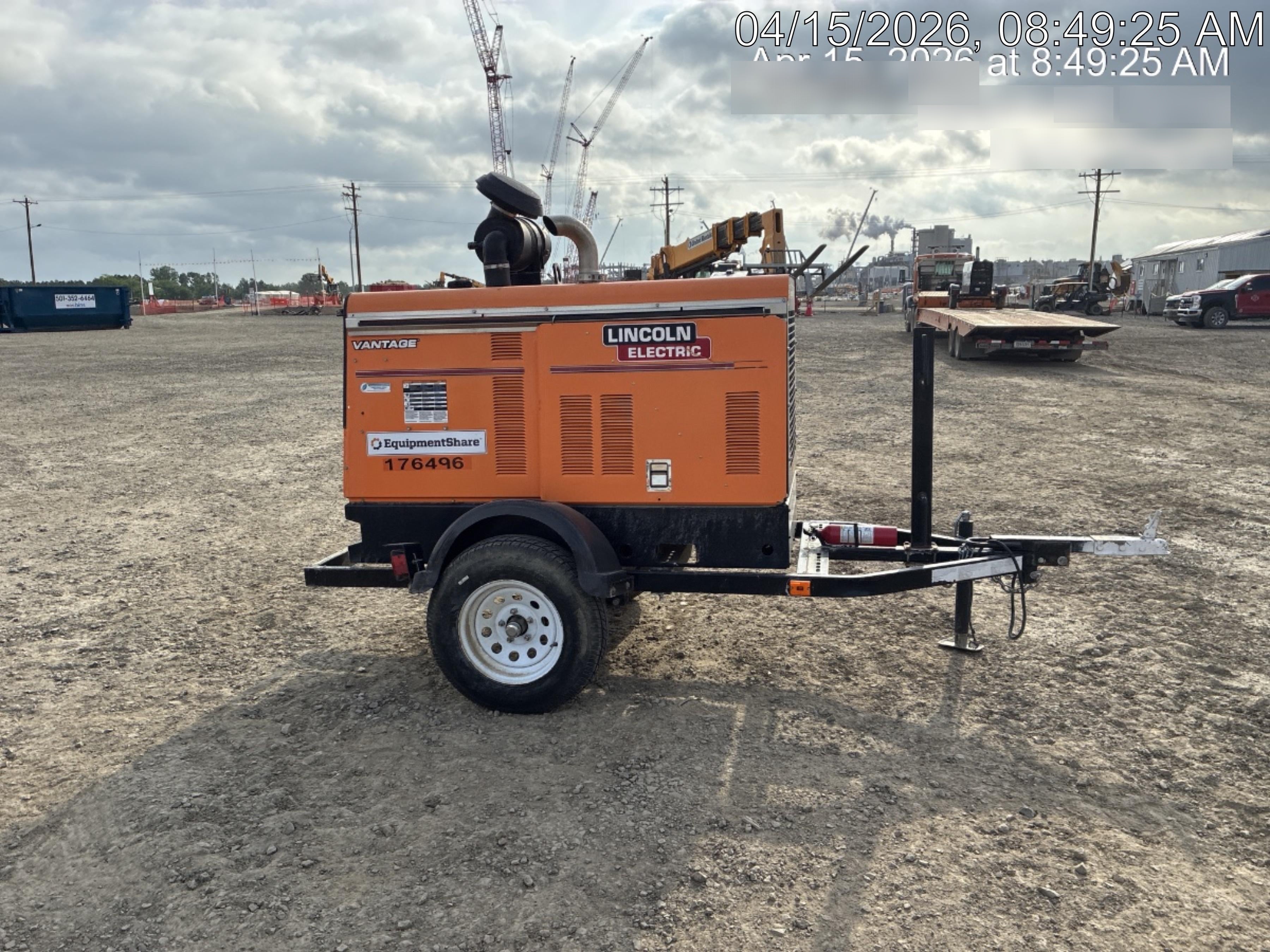 2021 Lincoln Electric Vantage 549X Ready Pak 3, ORANGE (includes trailer, cable rack, fender light kit)