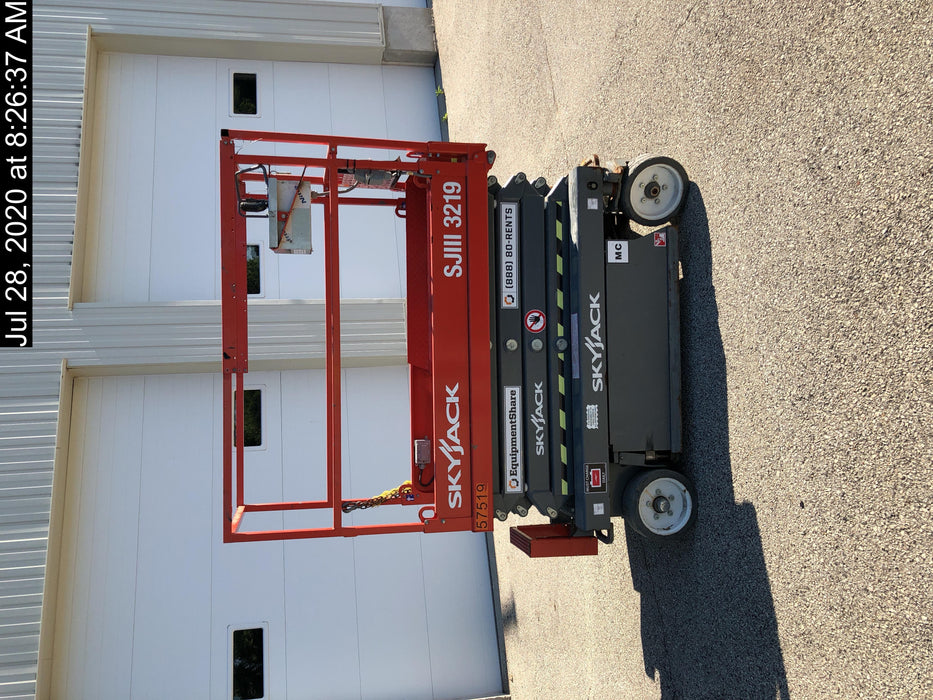 2016 Skyjack SJIII-3219 Standard Rental Specs
