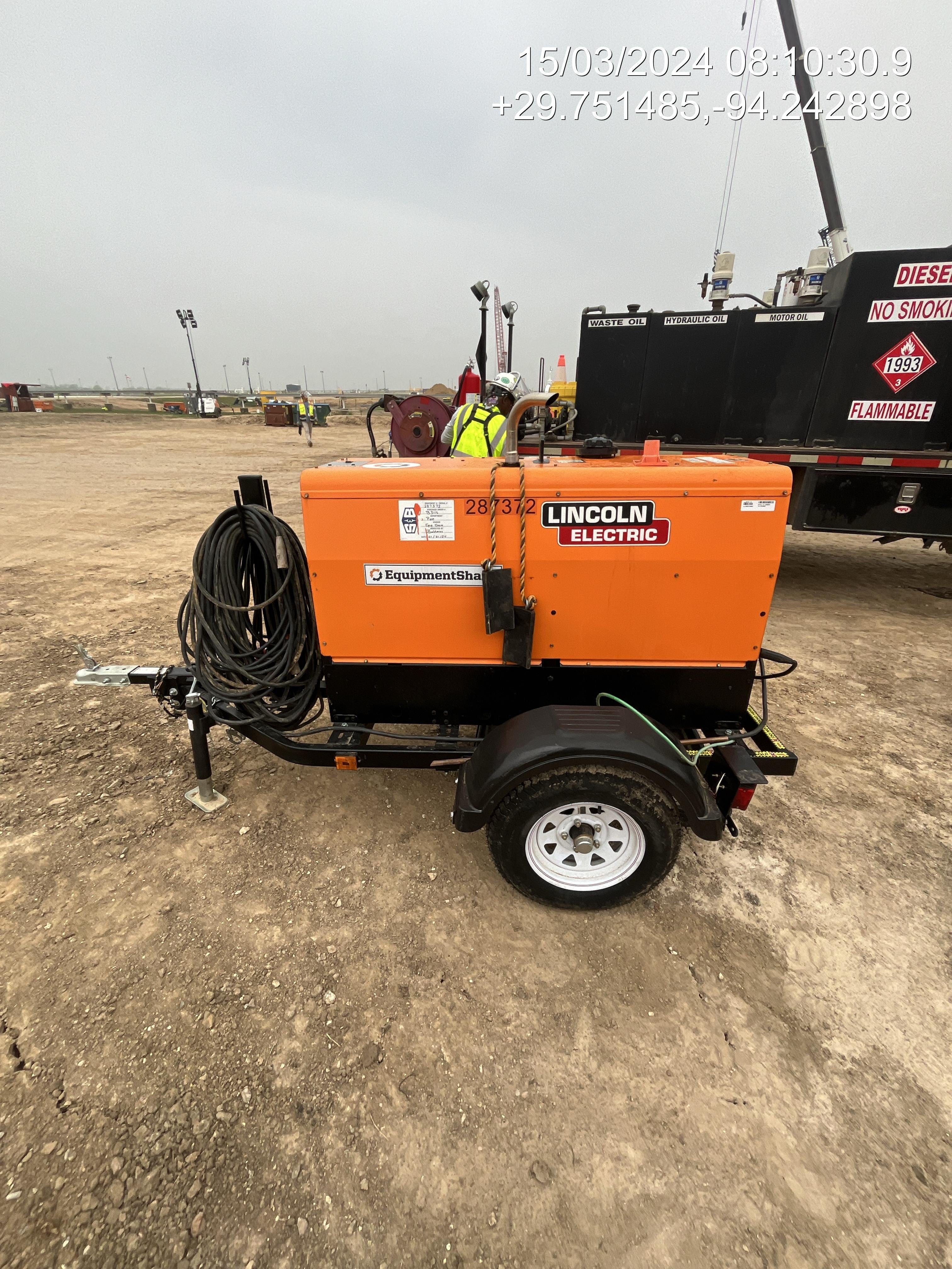 2022 Lincoln Electric LE400 Kubota V1505, Trlr, Cable Rack, Light Kit, ES Decals, T3