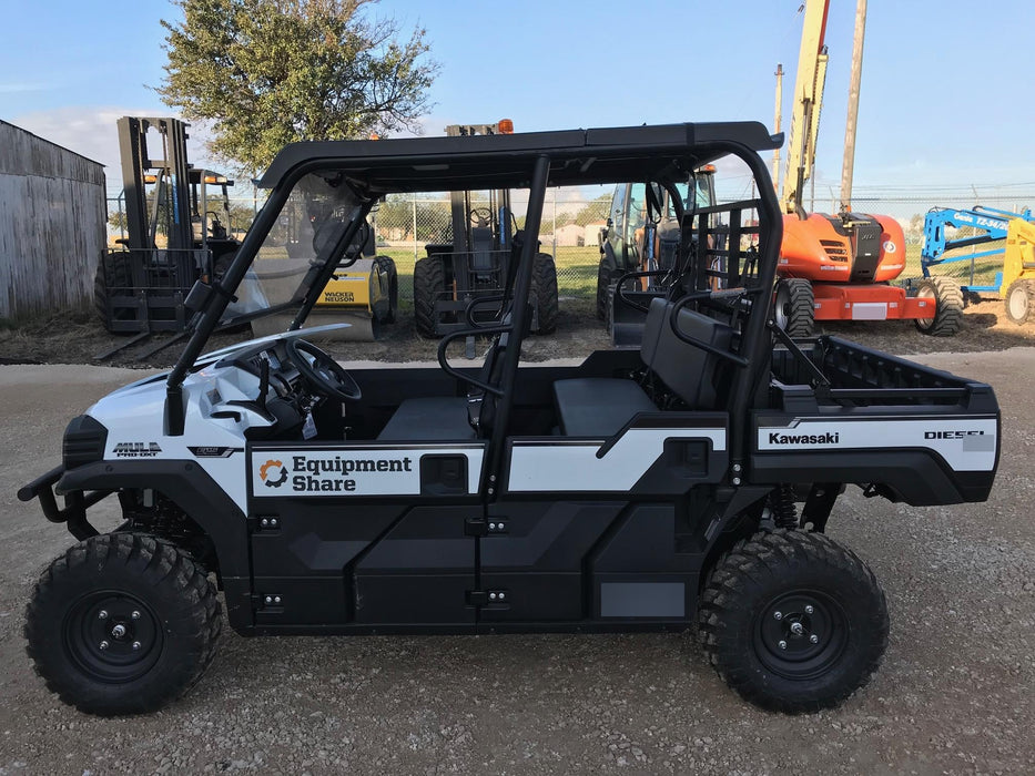 2018 Kawasaki Mule PRO-DXT Kawasaki Mule 4x4 Diesel UTV w/Hard Top, Windshield, Beacon, Backup Alarm, ES Keypad/Hardware Installed