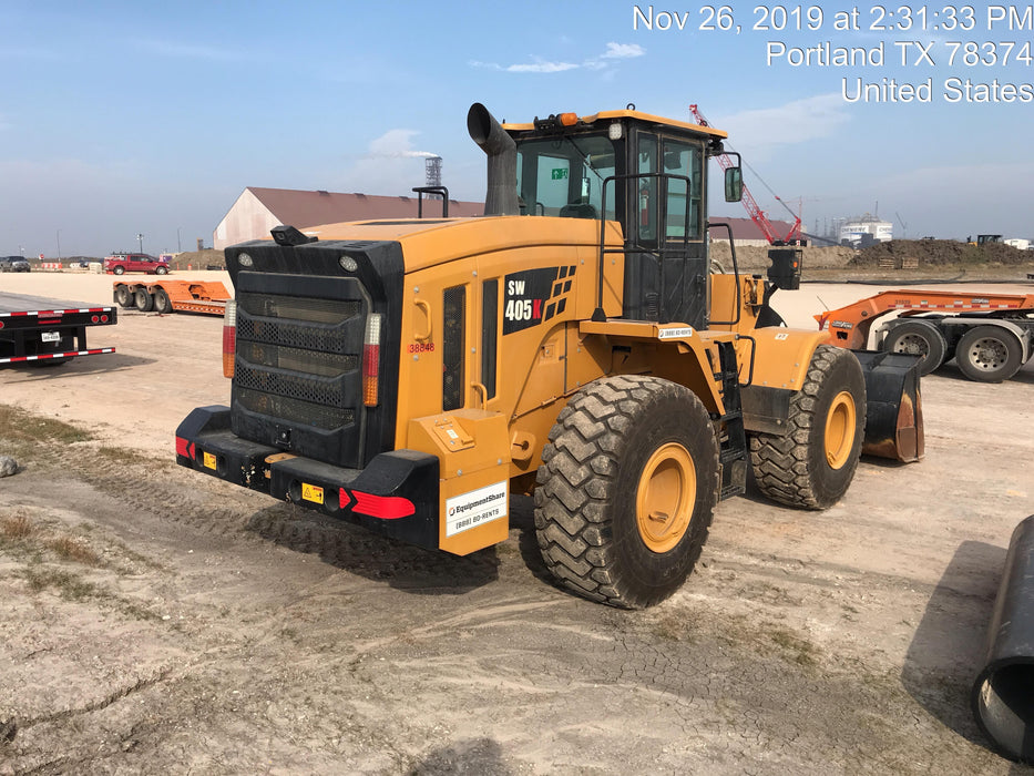 2019 Sany SW405K Tier 4, Cab, 3rd Function Hydraulics Smooth Pin On Bucket