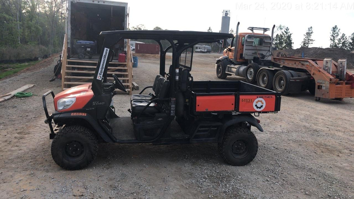 2019 Kubota RTV-X1140W-H 4WD, LED Strobe, Windshield Tempered Glass, Plastic Canopy, Wire Harness Kit, Backup Alarm