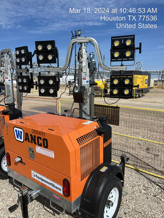 2024 Wanco WLTT-4MM4K Diesel, Deep Sea Controller, Shore Power Plug, Auto Start, (4) 350W LED Floodlights, 4kW Generator, 60 Gal Fuel Tank, 2" Ball, T3