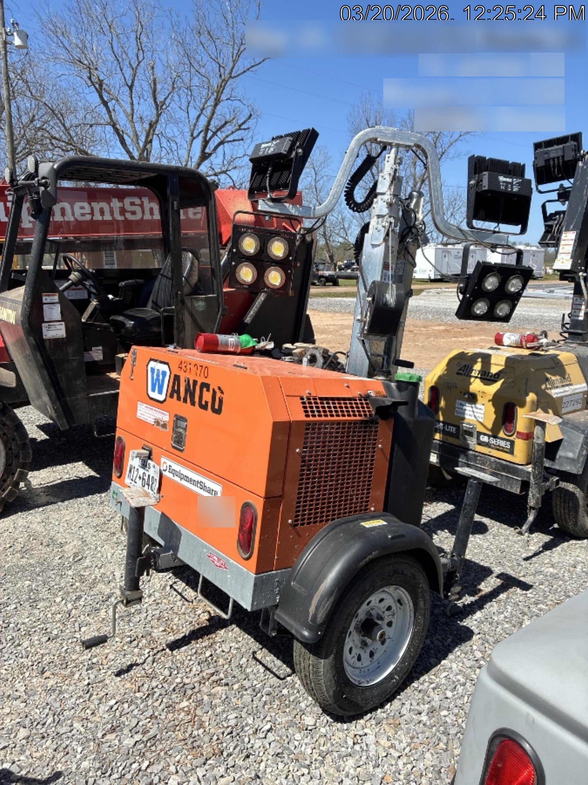 2024 Wanco WLTT-4MM4K Diesel, Deep Sea Controller, Shore Power Plug, Auto Start, (4) 350W LED Floodlights, 4kW Generator, 60 Gal Fuel Tank, 2" Ball, T3