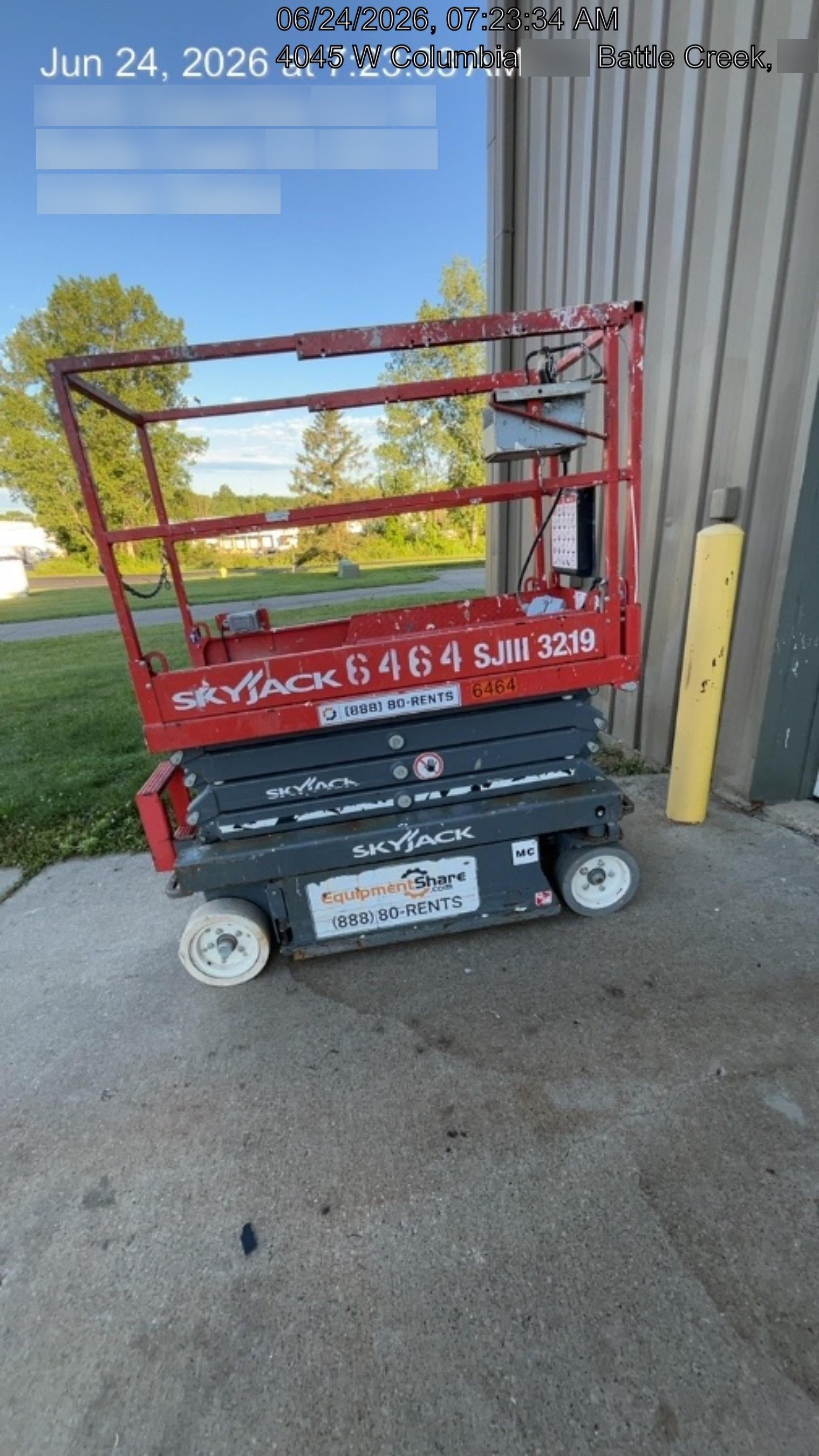 2017 Skyjack SJIII-3219 Skyjack SJ3219, Extended Warranty 5yr/5k hr