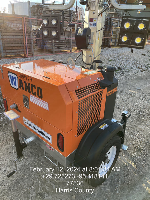 2024 Wanco WLTT-4MM4K Diesel, Deep Sea Controller, Shore Power Plug, Auto Start, (4) 350W LED Floodlights, 4kW Generator, 60 Gal Fuel Tank, 2" Ball, T3