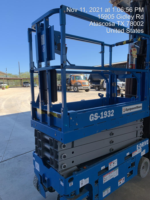 2021 Genie GS-1932 Electric Drive, Sld NM Tires, DBcns, EST