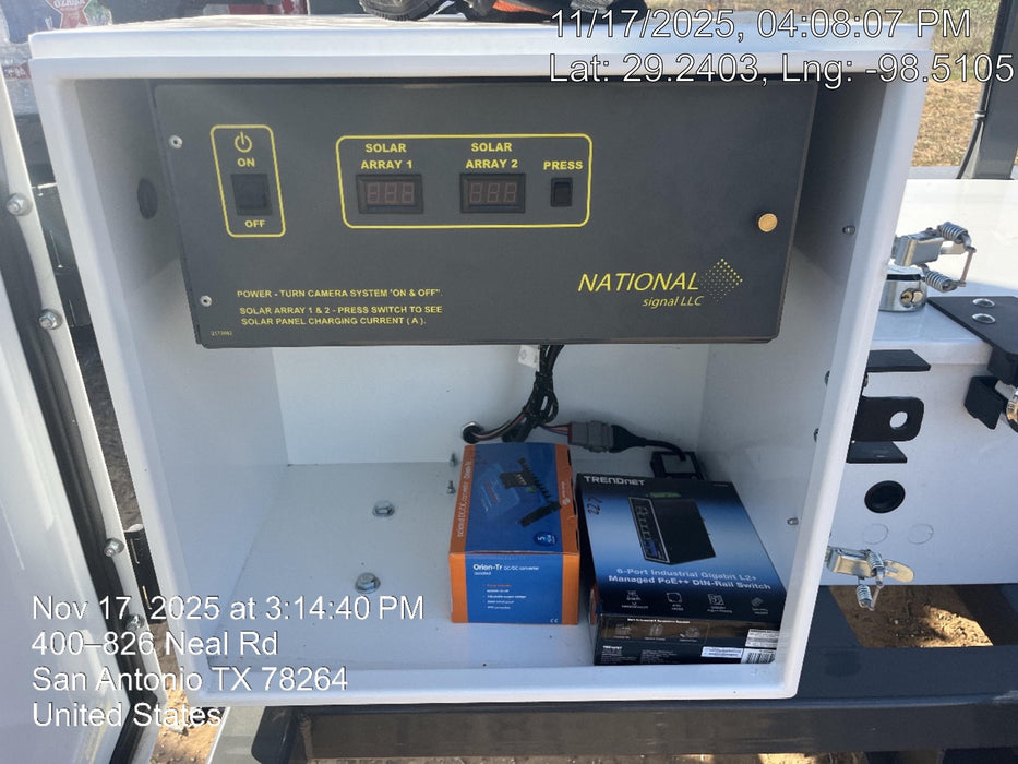 2025 NATIONAL SIGNAL Sunray Solar-Powered Mobile Integrator Tower