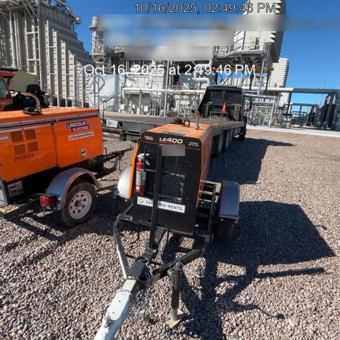 2023 Lincoln Electric LE400 Kubota V1505, Trlr, Cable Rack, Light Kit, ES Decals, T3