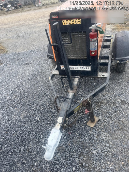 2021 Lincoln Electric Vantage 322 Vantage 322 Ready Pak 3 w/ Telematics & Decals, ORANGE (includes trailer, cable rack, fender light kit)