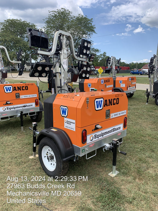 2024 Wanco WLTT-4MM4K Diesel, Deep Sea Controller, Shore Power Plug, Auto Start, (4) 350W LED Floodlights, 4kW Generator, 60 Gal Fuel Tank, 2" Ball, T3