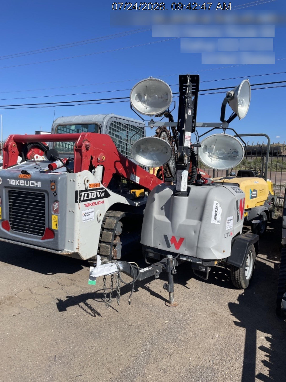 Wacker Neuson LTV6K-MH Wacker Neuson LTV6K Towable Light Tower