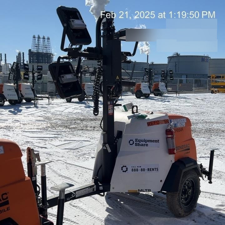 2024 Generac MLT2 Diesel, Flex Switch 120V Input, Powerzone Controller, 
(4) 320W LED Lights, 4kW Generator, 39.9 Gal Fuel Tank, 2" Ball, T3