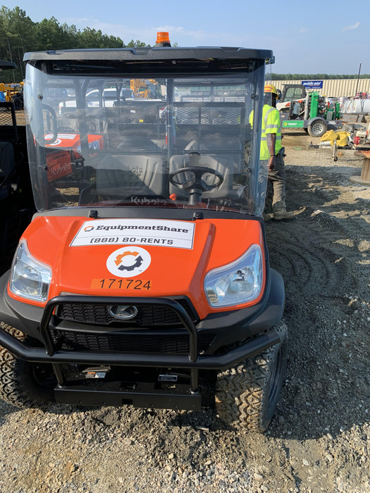 2021 Kubota RTV-X1140W-H Plastic Canopy, Windshield Acrylic Clear, LED Strobe Light, Wire Harness Kit, Back up Alarm