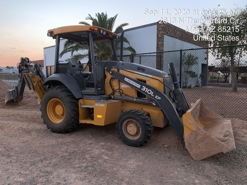 2020 John Deere 310LEP - Extendable Stick Canopy, 4WD, Extendable Stick, Pilot Controls, 2 Way Hydraulics, TAG Manual QC