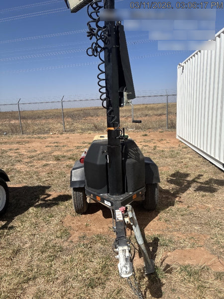 Allmand NLV3GR (4) LED Light Fixture 350W, 23' Vertical Mast, 3kW Prime, Towable, Deep Sea L401, Leveling Jacks, Yanmar T4F 5.8hp