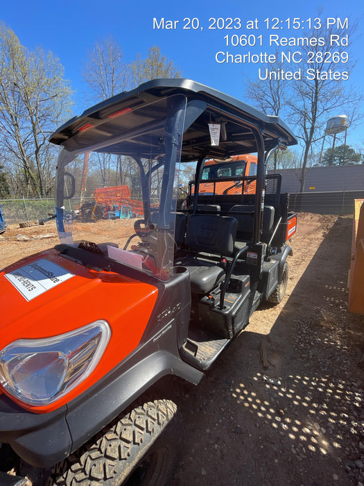 2022 Kubota RTV-X1140W-H Plastic Canopy, Windshield Acrylic Clear, LED Strobe Light, Wire Harness Kit, Back up Alarm