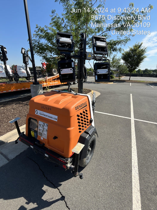 2023 Generac MLT2 Diesel, Flex Switch 120V Input, Powerzone Controller, 
(4) 320W LED Lights, 4kW Generator, 39.9 Gal Fuel Tank, 2" Ball, T3