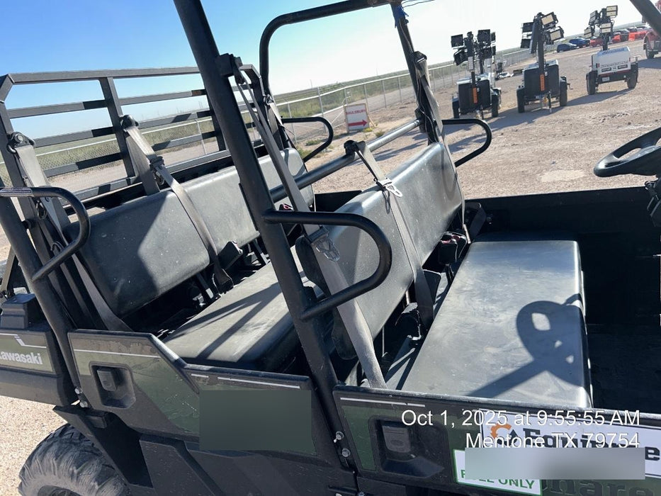 Kawasaki Mule PRO-DXT Standard Options, Backup Alarm, Beacon, Plastic Hard Top, Poly Windshield, Horn Kit