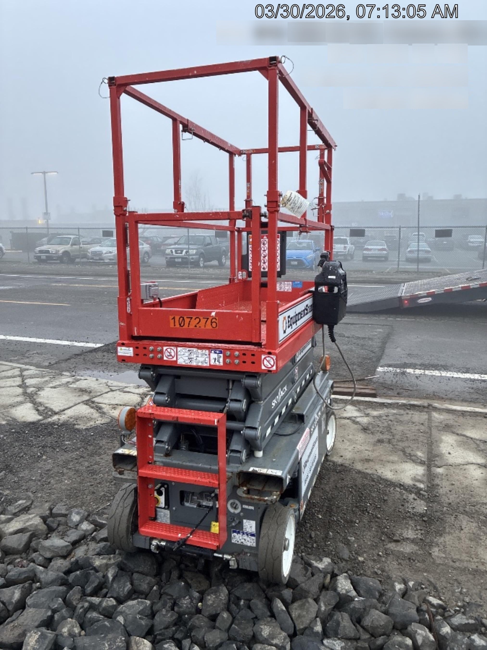 2020 Skyjack SJIII-3219 Solid NM Tires, Half height spring hinged entry gate, Dual Beacons, 800W Inverter