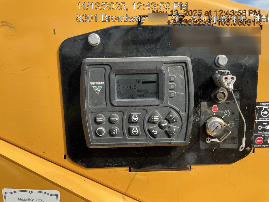 2021 VERMEER BC1000XL Diesel