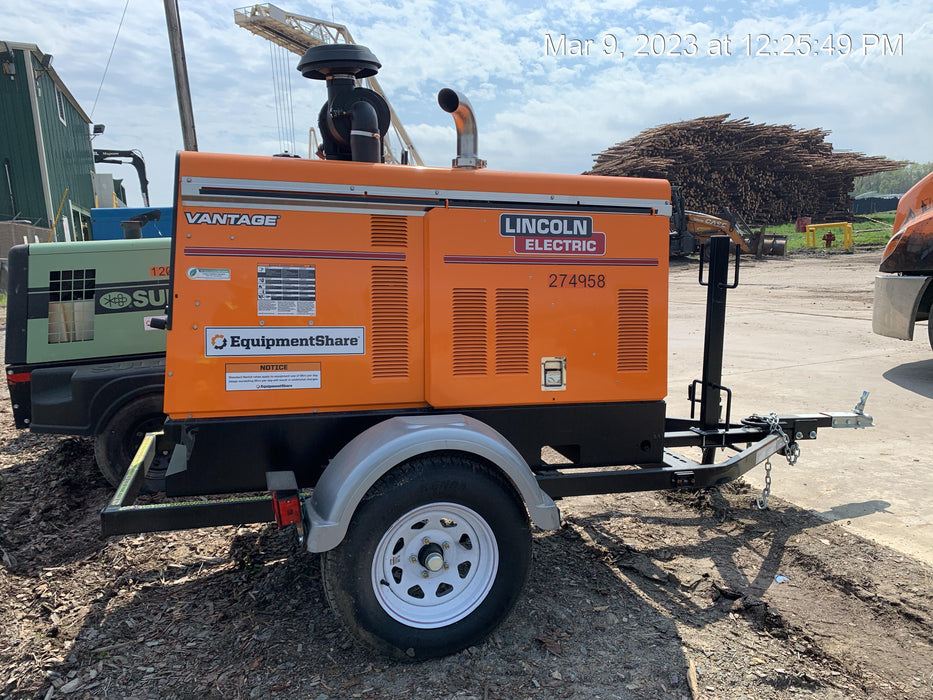 2022 Lincoln Electric Vantage 549X Crosslink Technology, Trailer Mounted, ES Decals, T3