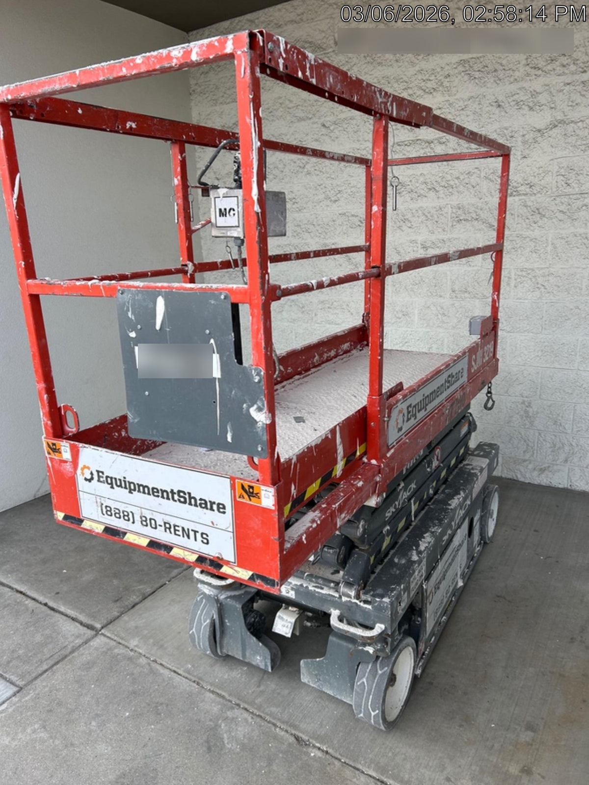 2019 Skyjack SJIII-3219 Standard Options