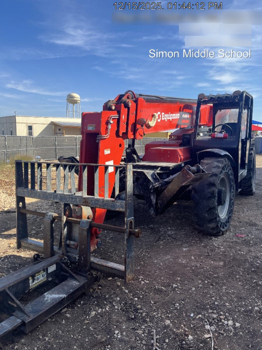 2019 Manitou MTA10055 Canopy, 120 HP, Solid Tires, Work Lights, Lift Hook, Auxiliary Hydraulics 66" Carriage and 60" Forks