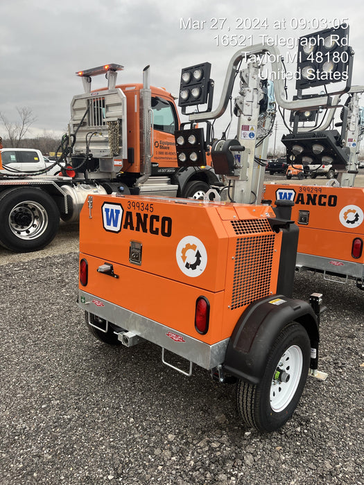 2024 Wanco WLTT-4MM4K Diesel, Deep Sea Controller, Shore Power Plug, Auto Start, (4) 350W LED Floodlights, 4kW Generator, 60 Gal Fuel Tank, 2" Ball, T3