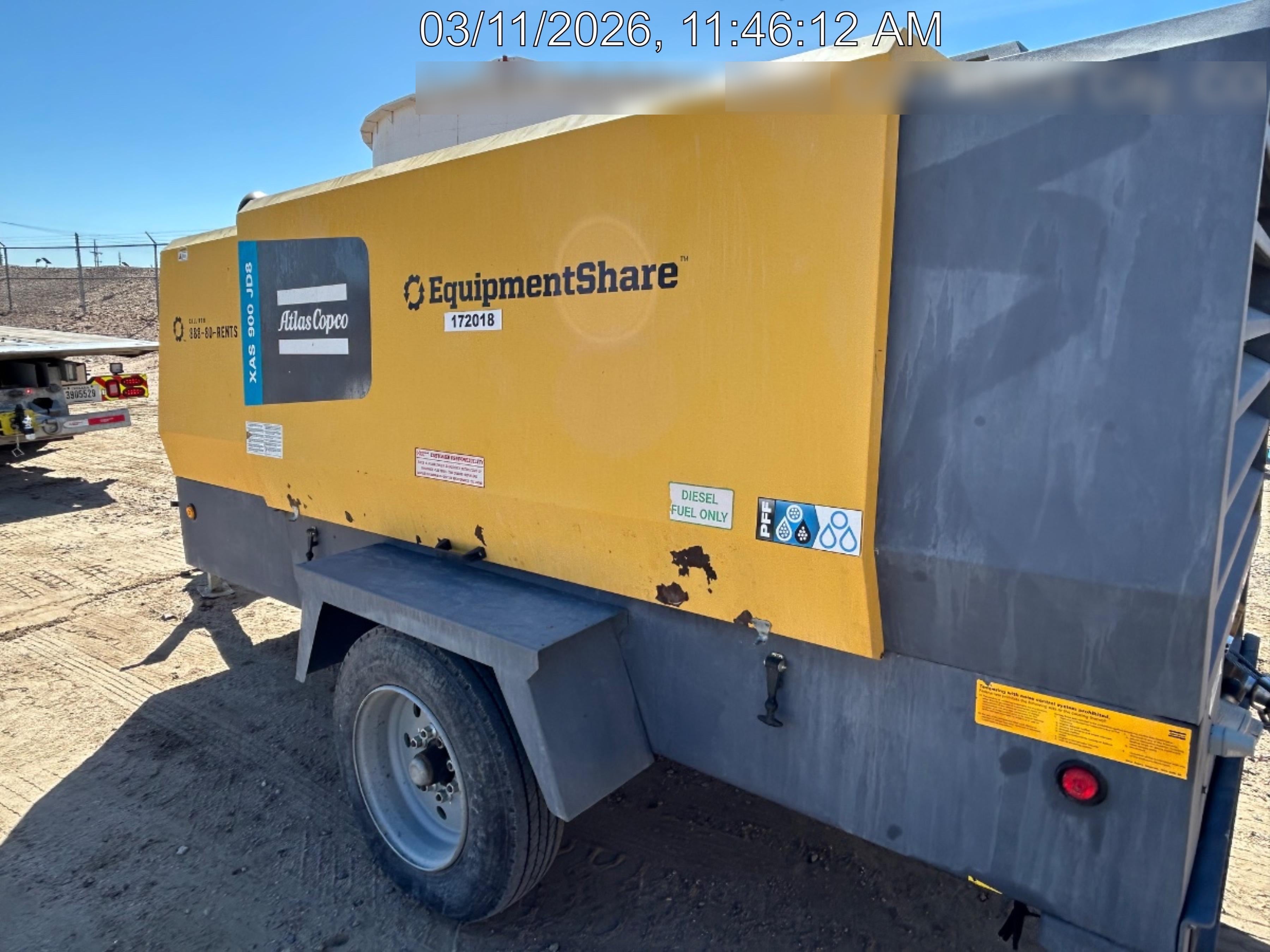 2021 ATLAS COPCO XAS 900