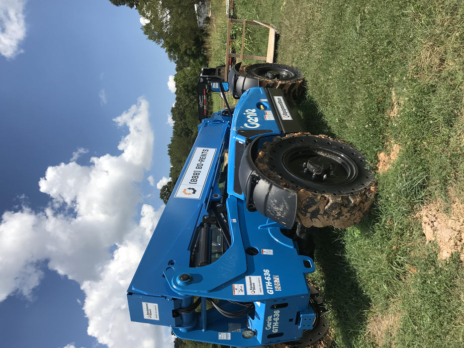 2020 Genie GTH-636 Cab/Heat/Air, Solid Tires, Work Lights, Beacon, Aux Hydraulics, Back up Alarm