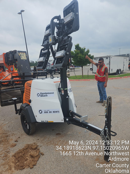 2024 Generac MLT2 Diesel, Flex Switch 120V Input, Powerzone Controller, 
(4) 320W LED Lights, 4kW Generator, 39.9 Gal Fuel Tank, 2" Ball, T3