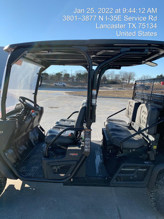 2022 Kubota RTV-X1140W-H Plastic Canopy, Windshield Acrylic Clear, LED Strobe Light, Wire Harness Kit, Back up Alarm