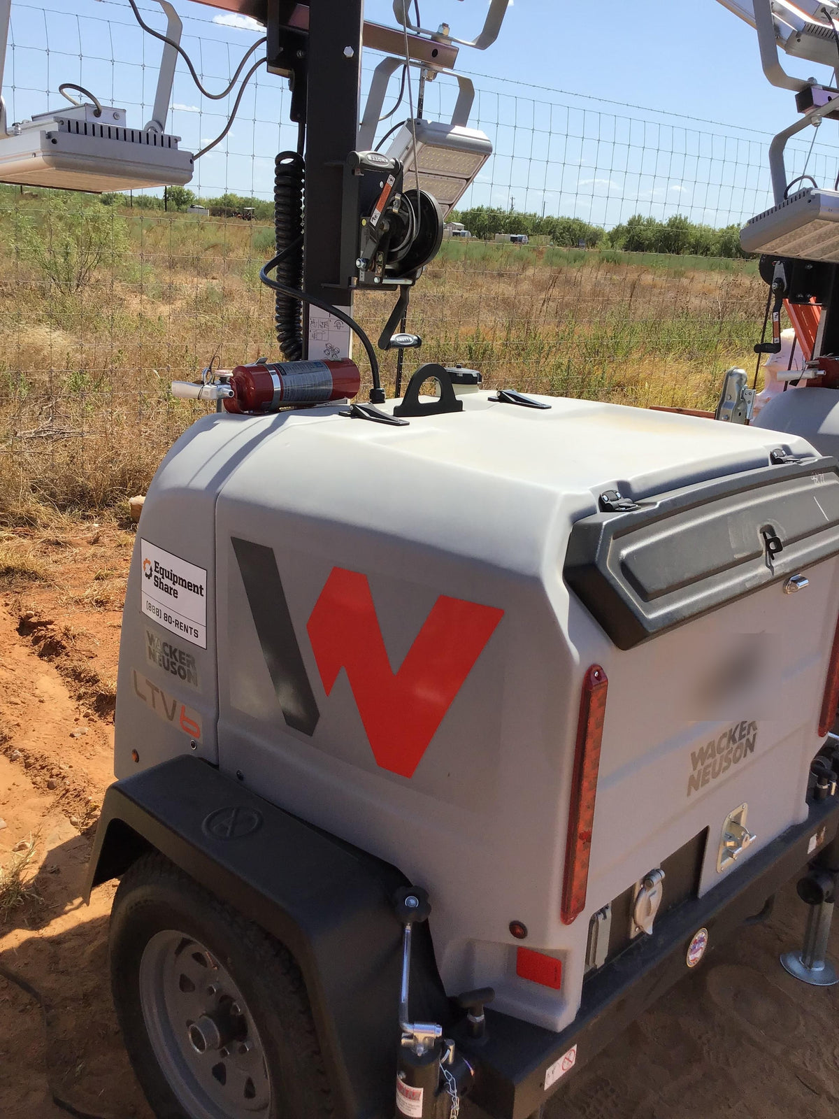 2019 Wacker Neuson LTV6K-LED LTV6K Light Tower, LED 300W, Telematics EQ SH Kubota