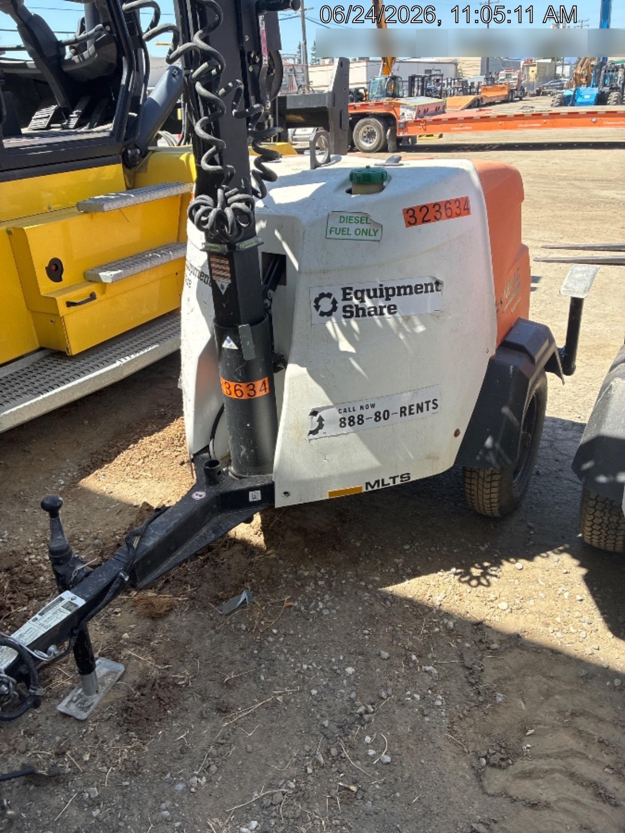 2023 Generac MLT2 Diesel, Flex Switch 120V Input, Powerzone Controller, (4) 320W LED Lights, 4kW Generator, 39.9 Gal Fuel Tank, 2" Ball, T3