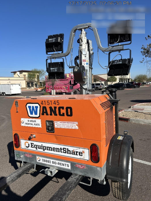 2024 Wanco WLTT-4MM4K Diesel, Deep Sea Controller, Shore Power Plug, Auto Start, (4) 350W LED Floodlights, 4kW Generator, 60 Gal Fuel Tank, 2" Ball, T3