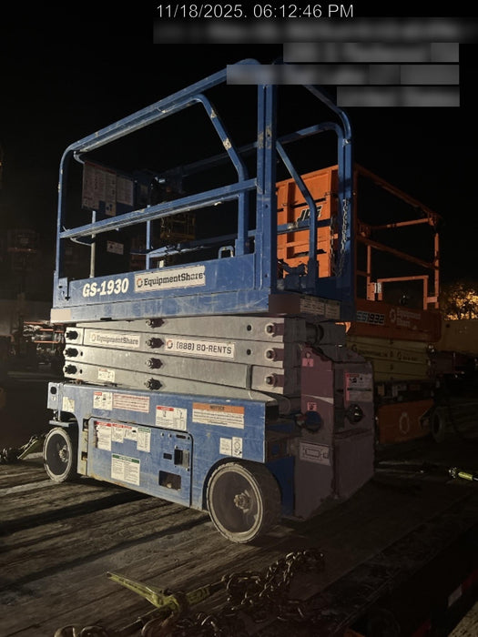 2019 Genie GS-1930 Fixed rails with chain Entry